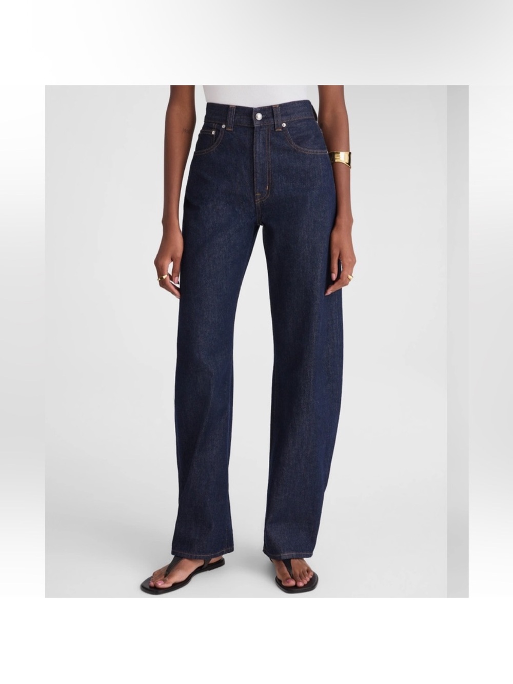 Madewell The Balloon Jean Rinse Wash Rigid Denim